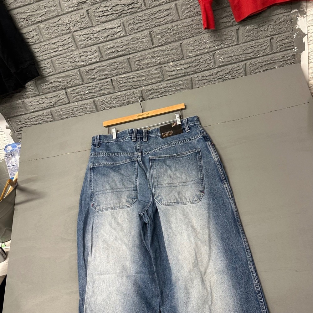 DELF‎ Jeans Mens W36 L32 Relaxed Fit Blue Wash Denim Pants